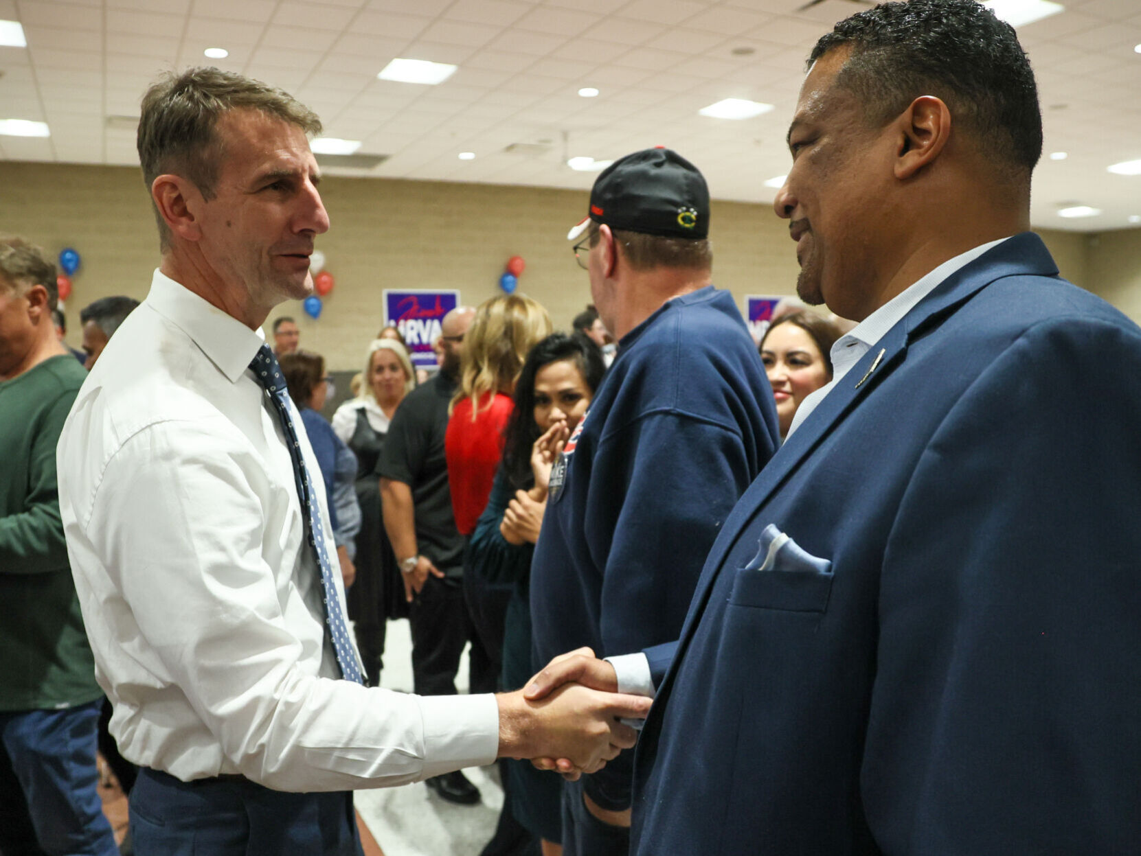 U.S. Rep. Frank Mrvan awaits election results